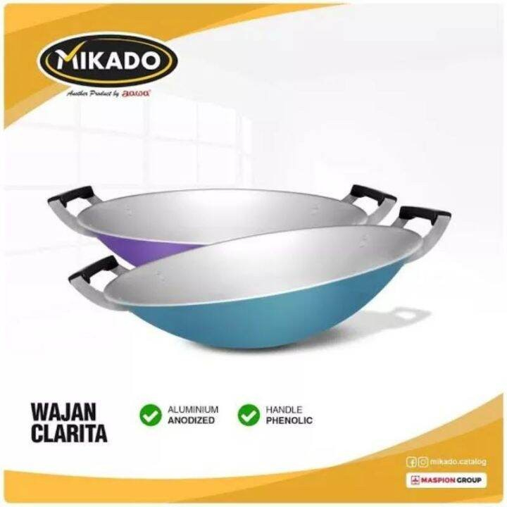 WAJAN PENGGORENGAN ALUMINIUM WARNA JAWA MASPION WAJAN CLARITA 28 CM/ 30 CM/ 33 CM/ 35 C,/ 41 CM