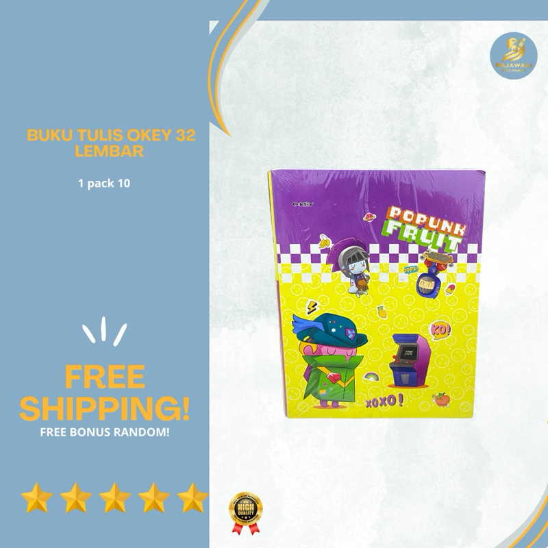 

Buku Tulis Okey Kecil | 32 Lembar | 1 Pack (10)