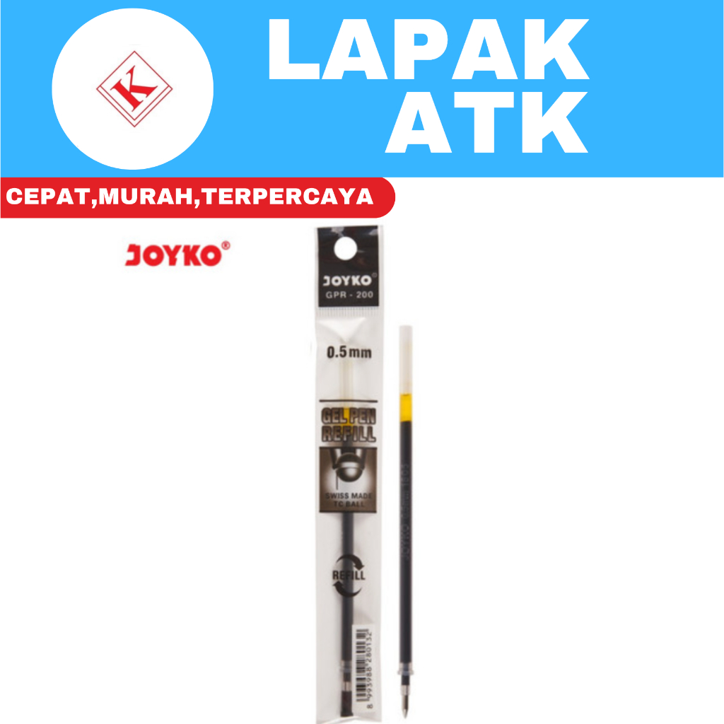 

Gel Pen Refill Isi Ulang Pen Isi Pulpen Joyko GPR-200 0.5 mm (1 PCS) ++
