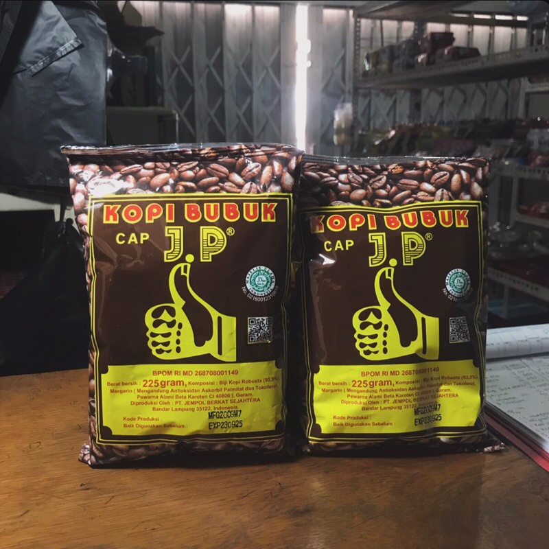 

Kopi Robusta Lampung Cap Jempol JP Asli