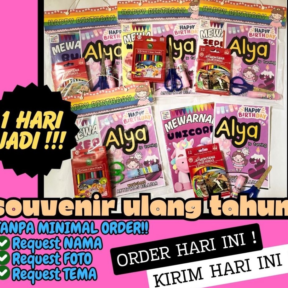 DISKON NATAL 1 HARI JADI Paket Souvenir Bingkisan Hampers Goodie Bag Ulang Tahun Ultah Anak Laki Lak