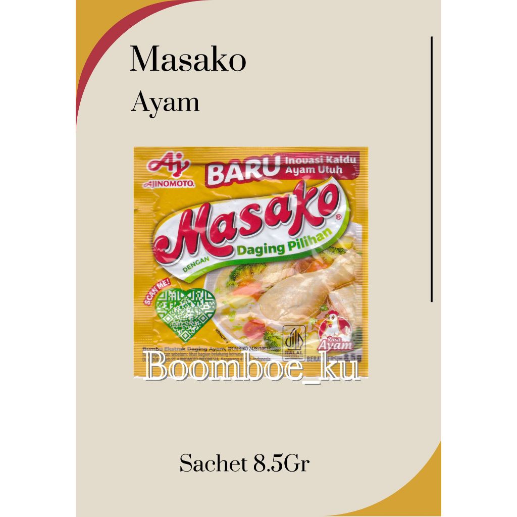 

Masako rasa Ayam 8.5gr