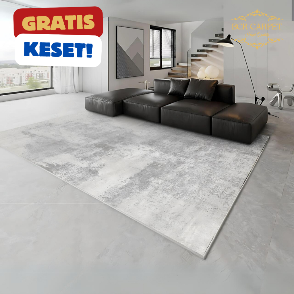 Karpet Lantai Aesthetic Halus Motif Abstrak Modern 200x300 180x250 120x200 Halus Tebal - BCR Carpet