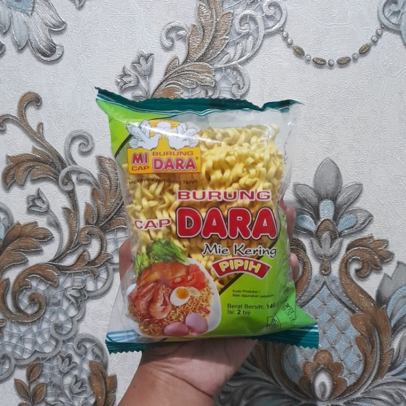 

Mie burung cap dara mie kering pipih 140g