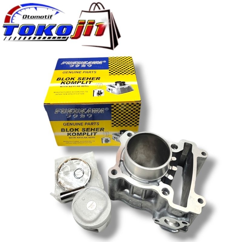 BLOK SEHER SET PISTON VIXION OLD 3C1 VIXION NEW ORIGINAL FUKUKAWA