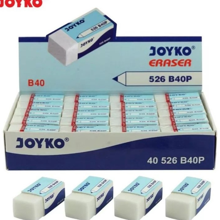 

Terkini Eraser Penghapus pensil JOYKO Putih isi 2 Pcs