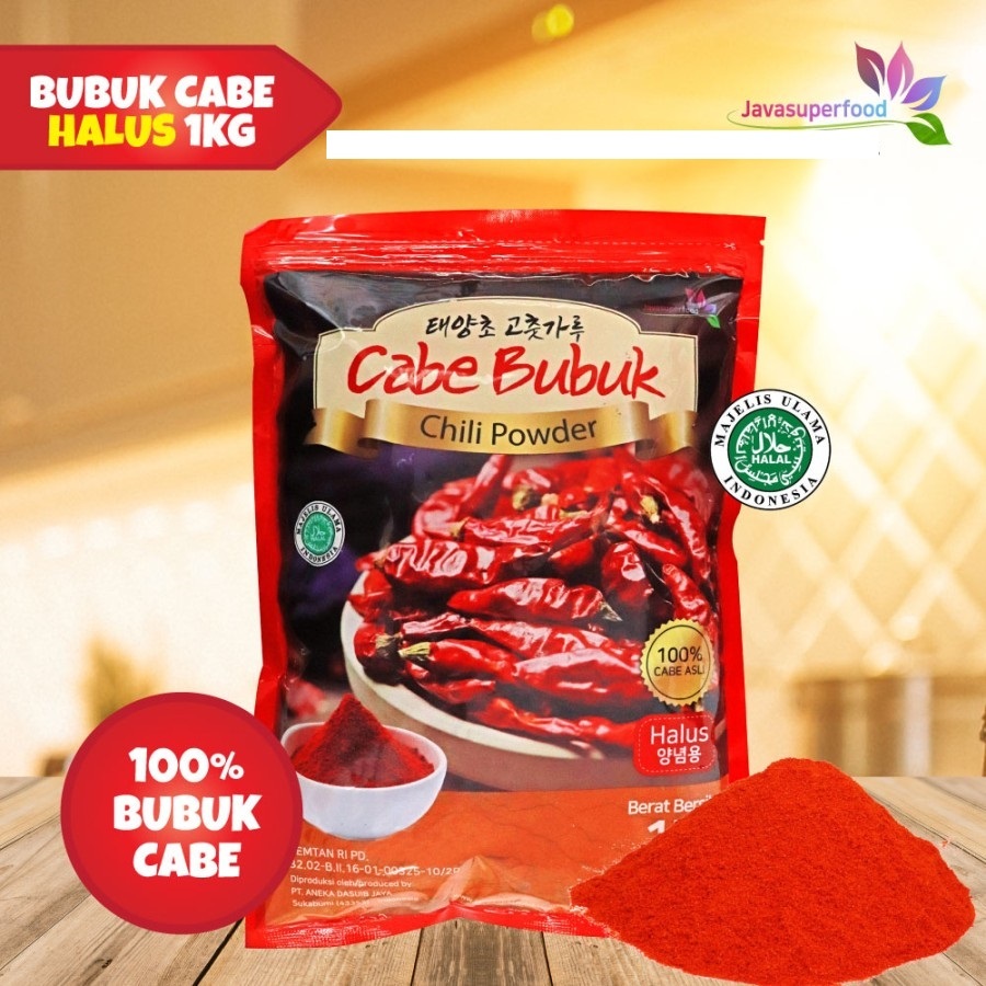 

Gochugaru - Bubuk Cabe Halus / Chili Powder Korea Oripack 1 KG