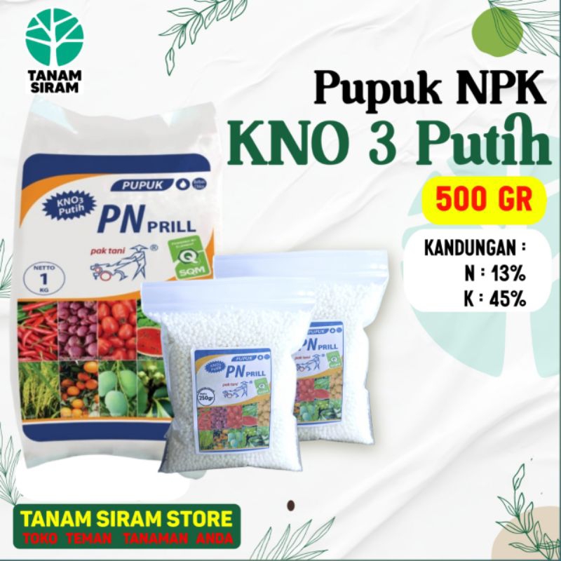Pupuk KNO3 PUTIH Repack 500 gr Asli - pupuk NPK - pupuk NPK Original - pupuk  NPK termurah