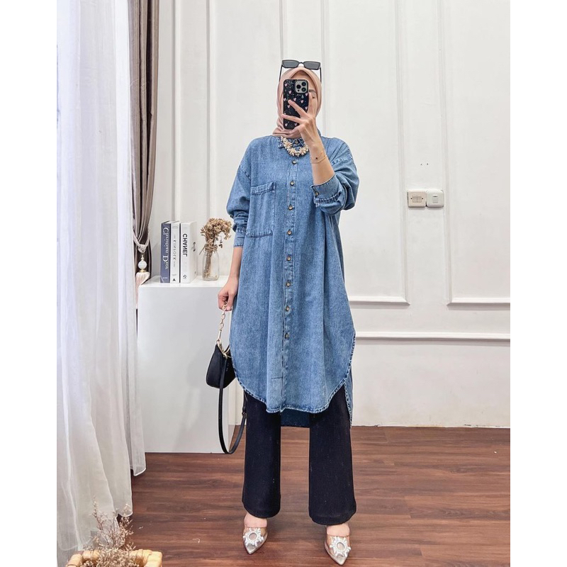 MOLA TUNIK KEMEJA WANITA / TUNIK WANITA BAHAN SILK PREMIUM