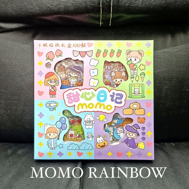 

stiker momo rainbow