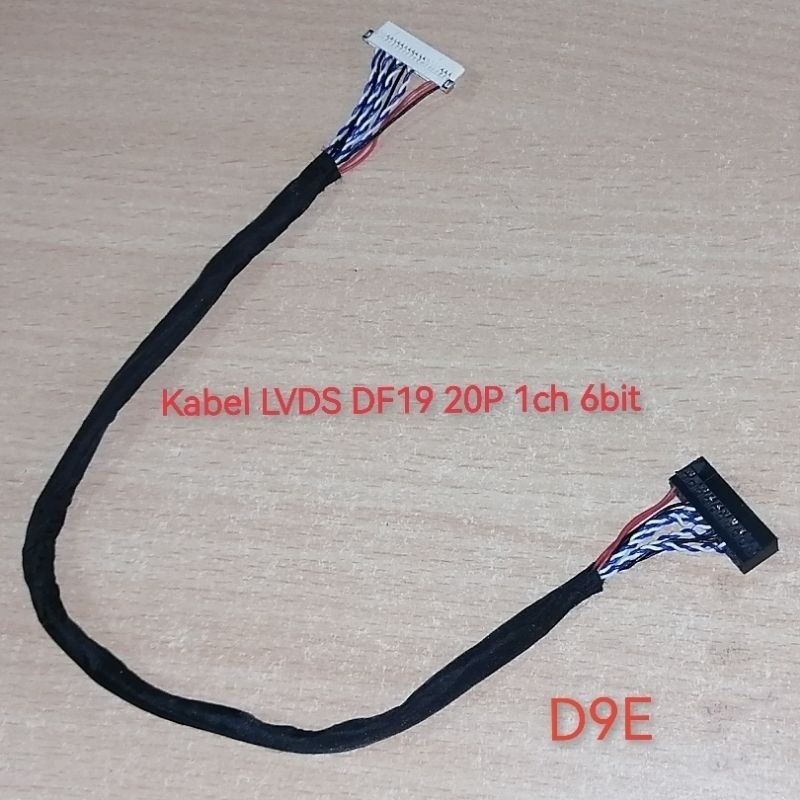 Kabel LVDS TV Panel TCON 20Pin S6 DF19 - Single Channel 6 Bit