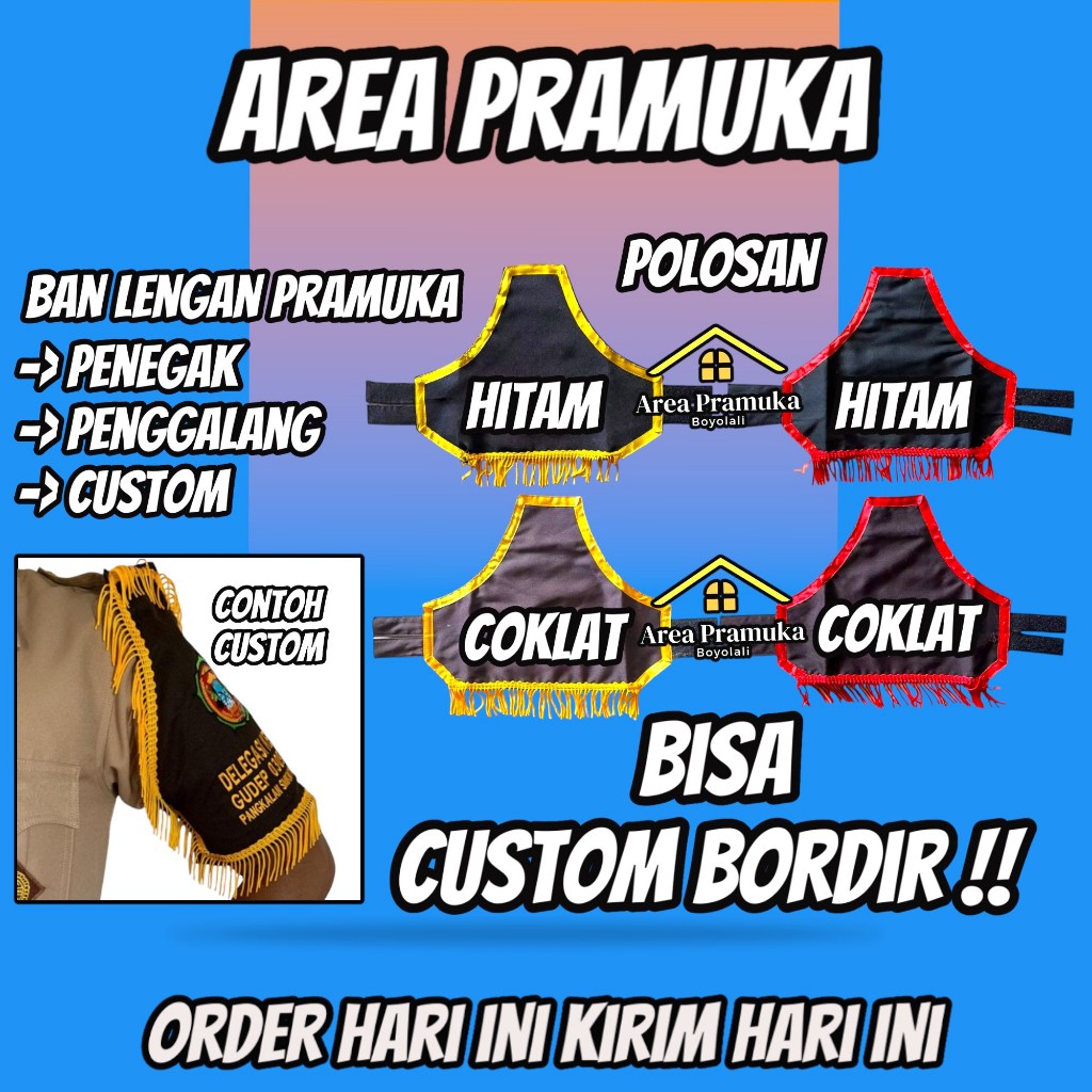 Ban lengan pramuka penggalang / ban lengan pramuka penegak