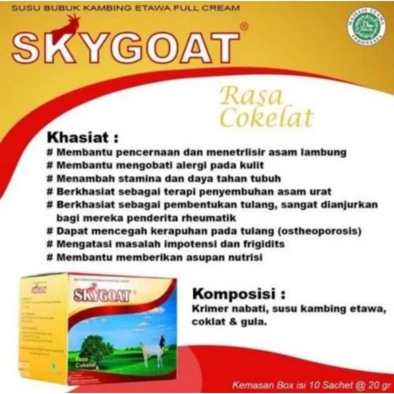 susu kambing skygoat rasa coklat
