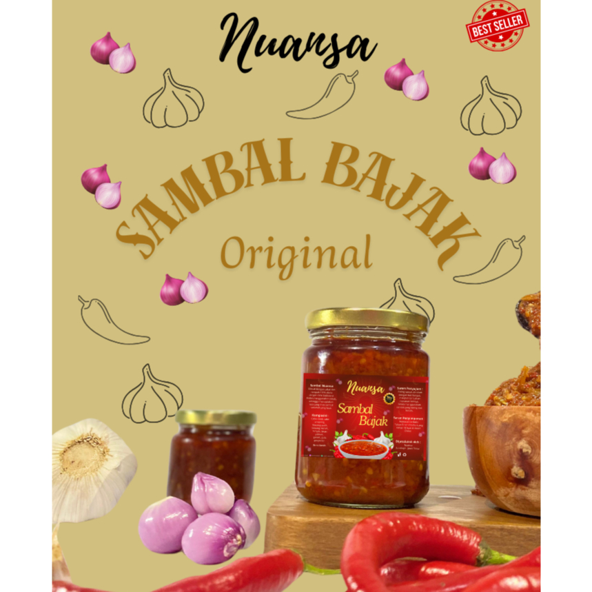 

PROMO‼️Sambal Nuansa 135gr | Sambal Bajak Cabe Alami
