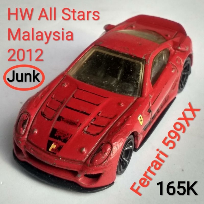 Hot Wheels All Stars Ferrari 599XX Merah Junk