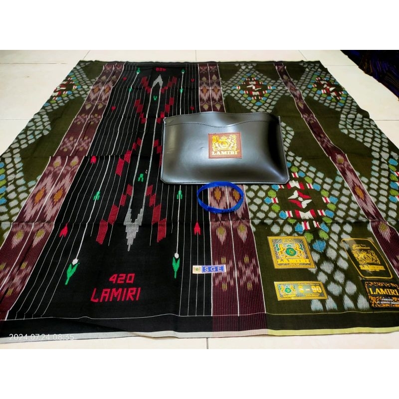 SARUNG LAMIRI TIPE SGE JAHITAN TENGAH MESRES SUPER LENGKAP TAS BISA COD