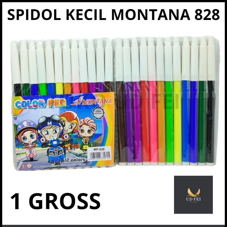 

ART W4K5 1 GROSS Spidol Montana 12 WarnaSpidol 12 Warna Spidol Montana Spidol 828 KECIL