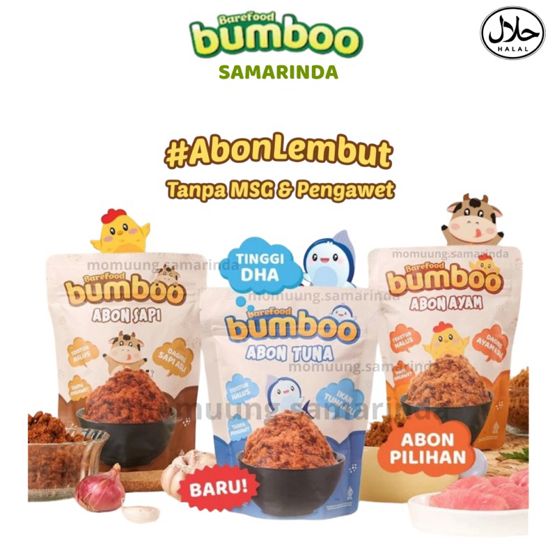 

BUMBOO Abon Asli - Abon Tekstur Lembut MPASI Si Kecil - Sumber Protein - Tanpa MSG - Tanpa Pengawet - Abon MPASI anak bayi