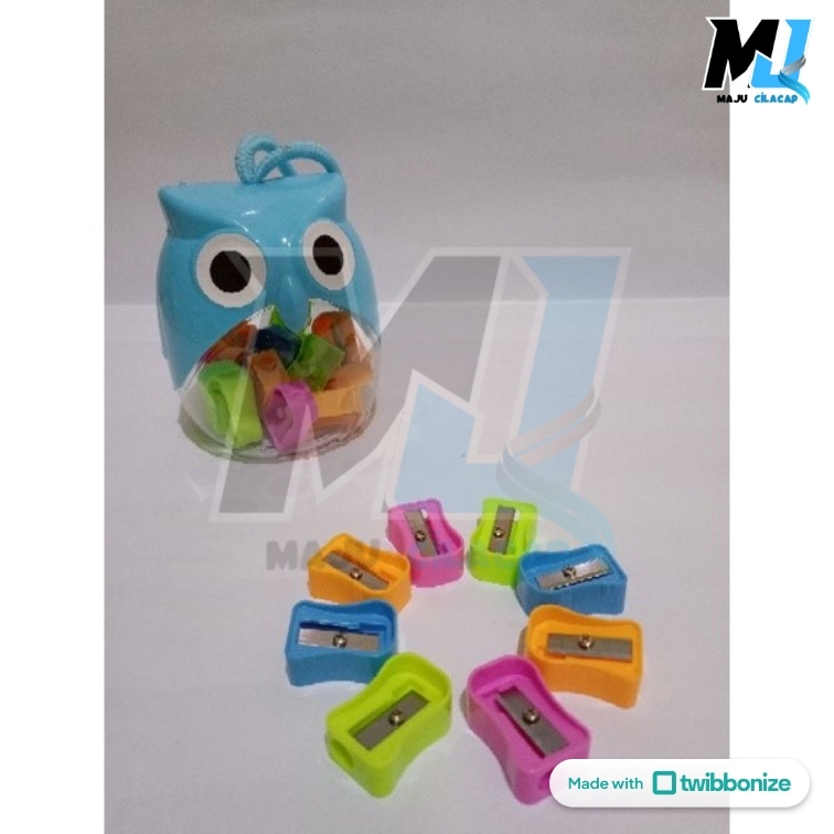 

ECER ( 1 PCS ) Serutan Ongotan Rautan Pensil Toples Motif Karakter Lucu