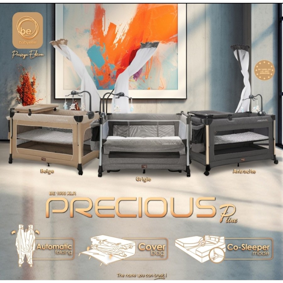 Babyelle Precious Baby Bed 3in1 / Babyelle Prestige BE 1999 XLR Precious PLINE / Box Bayi Side Bed