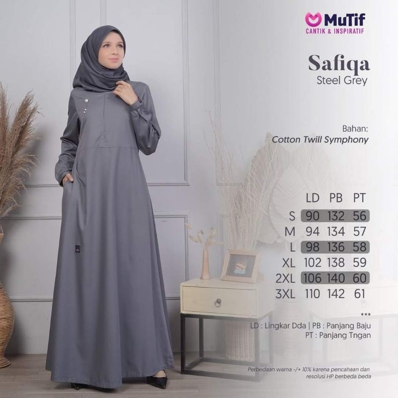 ( COD ) gamis Mutif *ORI* gamis wanita brand mutif promo