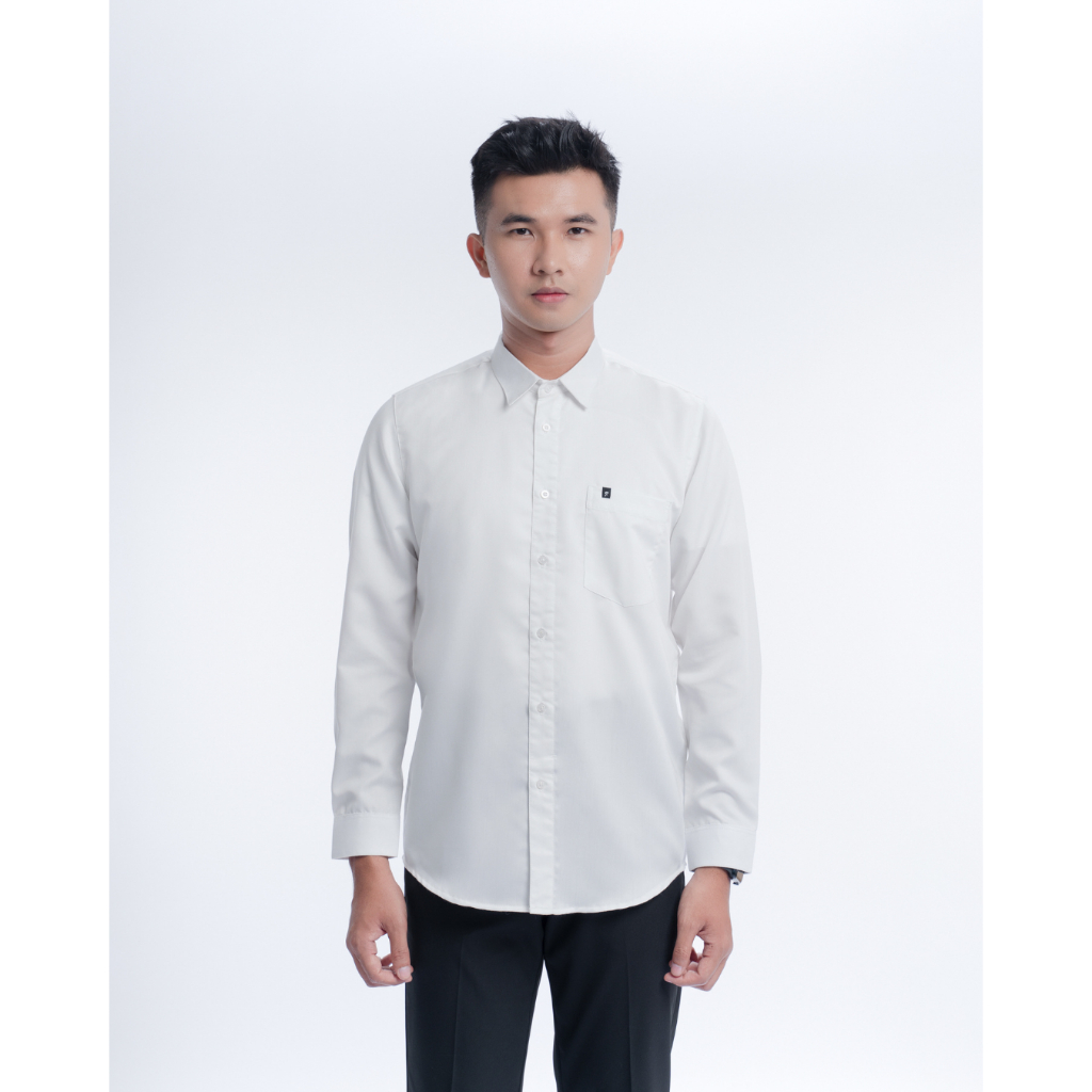 Fadkhera Ahsan Baju Kemeja Pria Dewasa Putih White