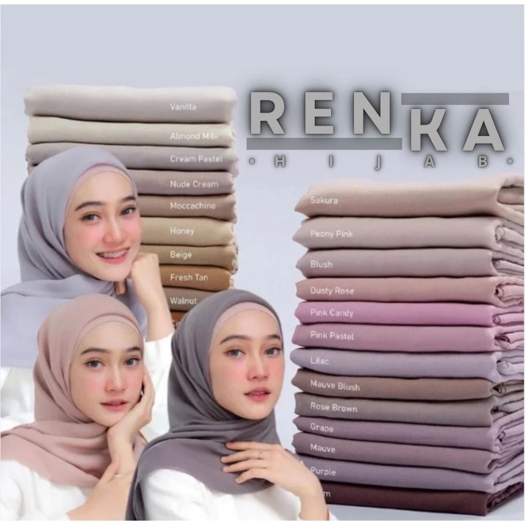 { Renka hijab } Bella square premium quality hijab bella aquare segiempat bisa cod