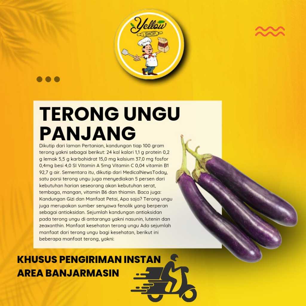 

TERONG UNGU PANJANG (KHUSUS PENGIRIMAN INSTAN AREA BANJARMASIN)