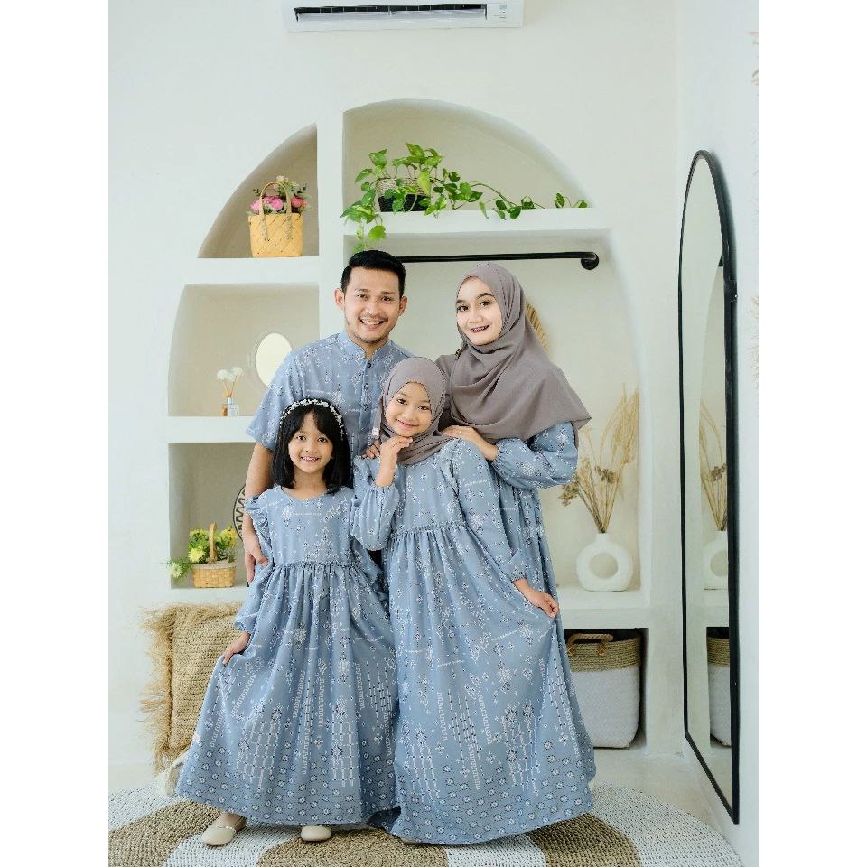 Baju Couple Sarimbitan Keluarga Maxmara Silk Premium