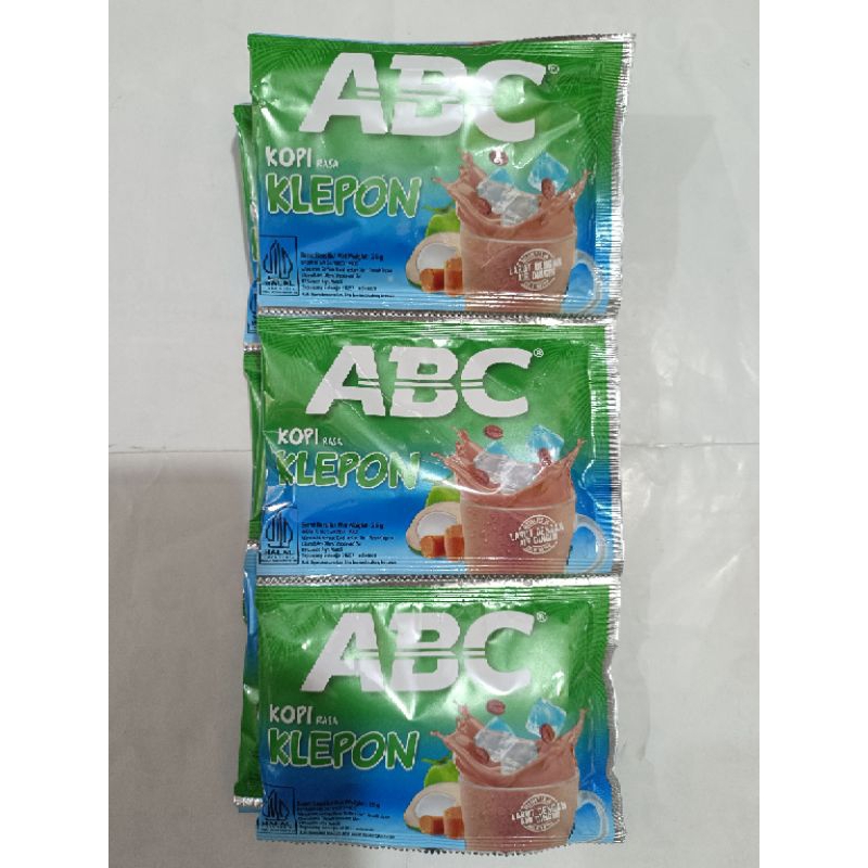 

Kopi ABC Klepon Renceng 10 Bks @ 25g