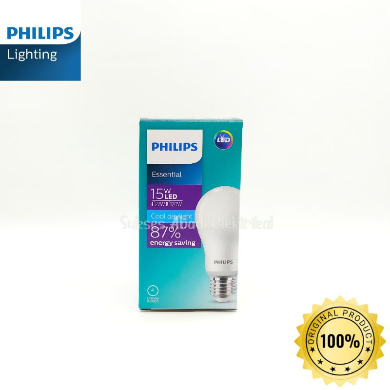 LAMPU BOHLAM LED PHILIPS ESSENTIAL 15WATT