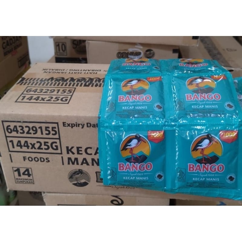 

Kecap Bango Sachet Eceran 1000 ( 1 Dus isi 144 Pcs @25ml)
