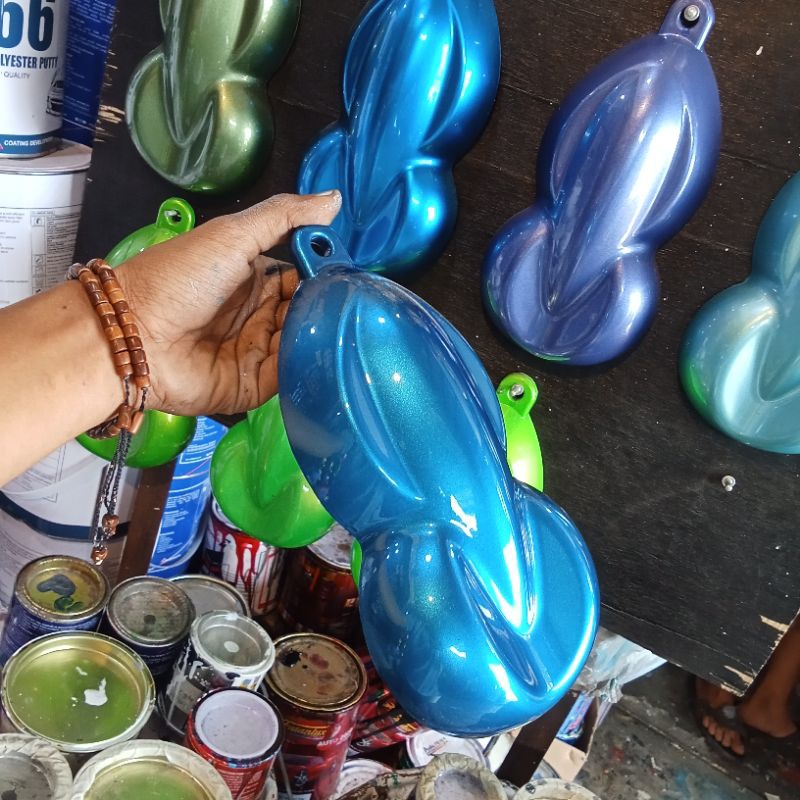 CAT MOTOR BIRU METALIK