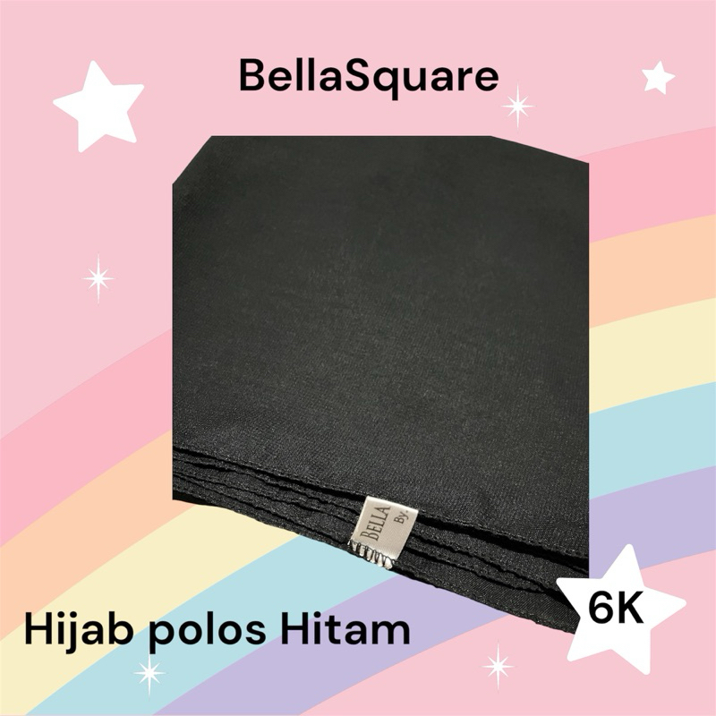 jilbab segiempat hitam polos from bs
