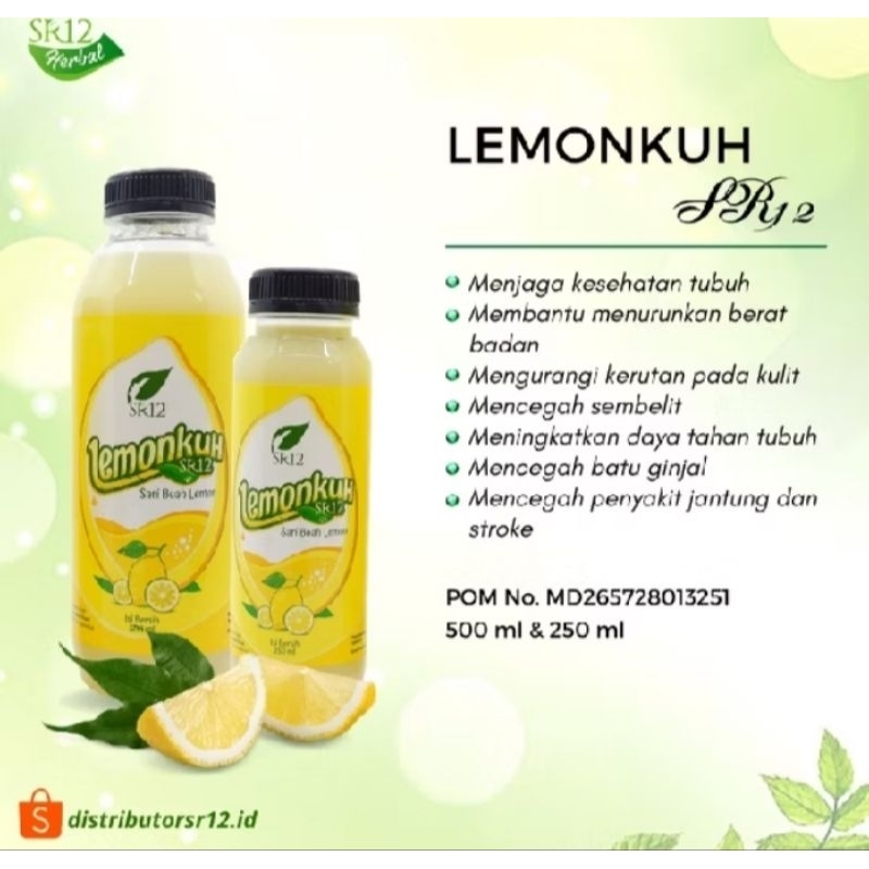 

SARI LEMONKUH SR 12 MINUMAN SARI LEMON ASLI UNTUK DIET ALAMI MENGHANCURKAN LEMAK MENGUATKAN IMUN