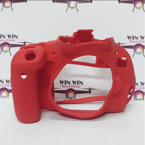 Karet rubber Silikon silicone case sarung body kamera For Canon Eos 800D merah