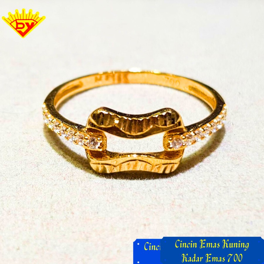 Cincin Emas Kuning Kadar Emas 700