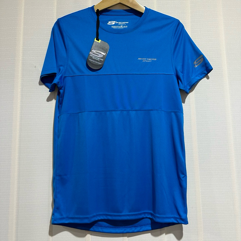 Size S M L  Baju Olahraga Pria Skechers Sport Black Original