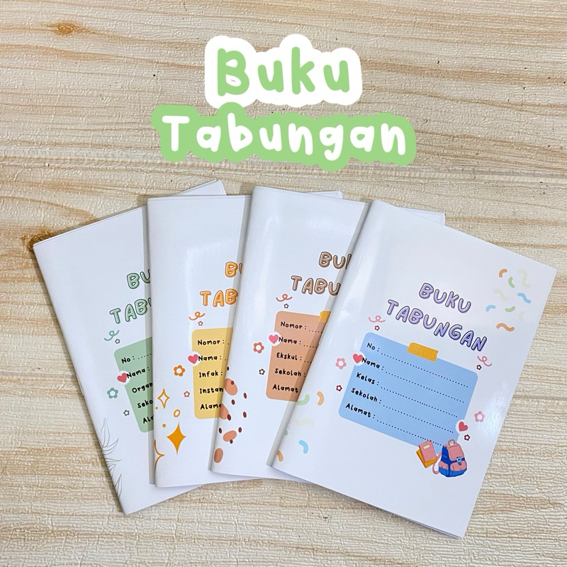 Buku Tabungan Aesthetic Kelas Ekskul Organisasi dan Instansi