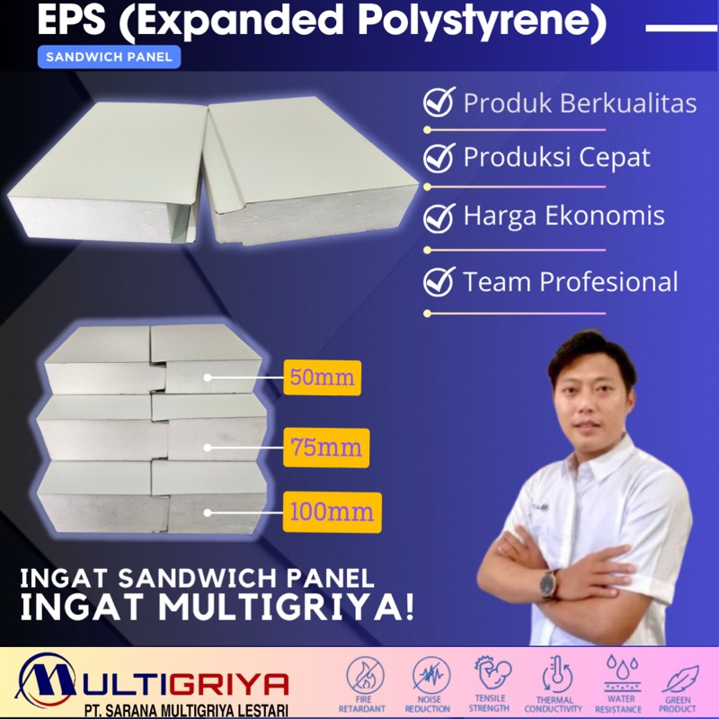 Sandwich Panel EPS (Expanded Polystyrene)