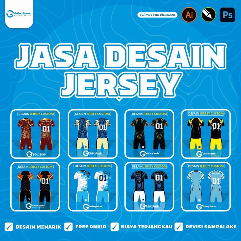 JASA DESAIN JERSEY PROFESIONAL TERMURAH