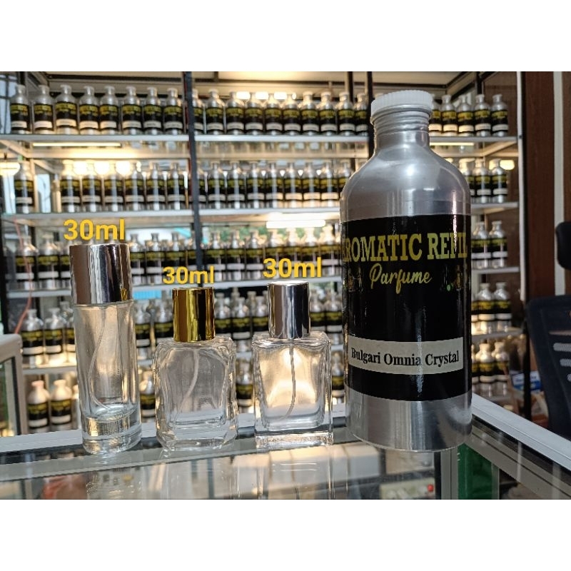 Bulgari Omnia Crystal - Parfum Refill Bibit Murni 30ml Berkualitas Pria dan Wanita Ketahanan 12 jam