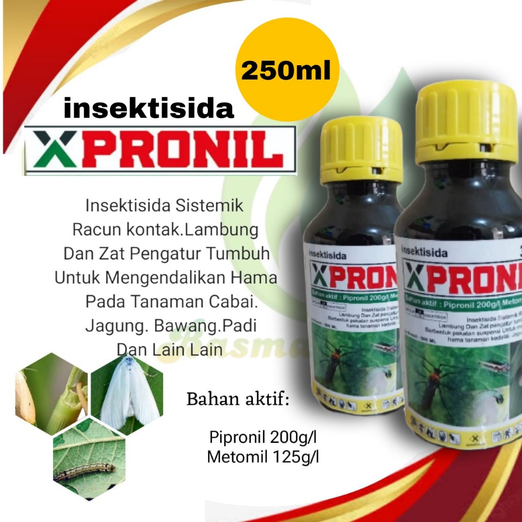 Xpronil 250ml Pengendali Hama Untuk semua Jenis Tanaman/insektisida/pipronil/metomil/dangke/pupuk