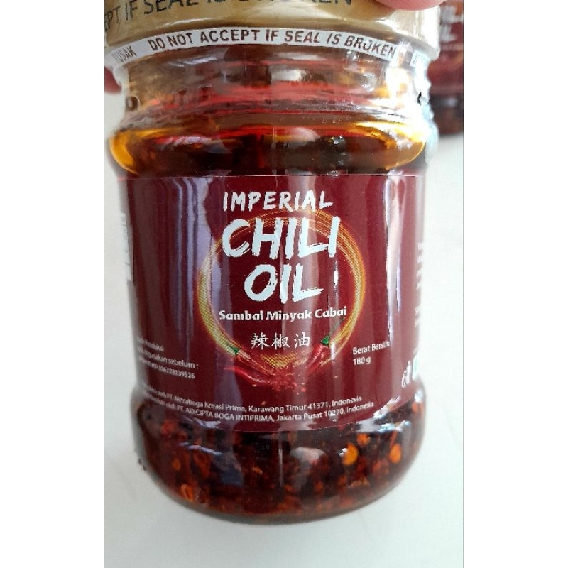 

Imperial Chilli Oil Sambal Saus 180 gr