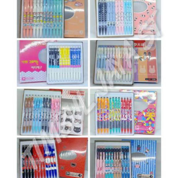 

HJ6 Pensil mekanik 5 mm tizo mechanical pencil fancy cute isi 24pcs aneka varian
