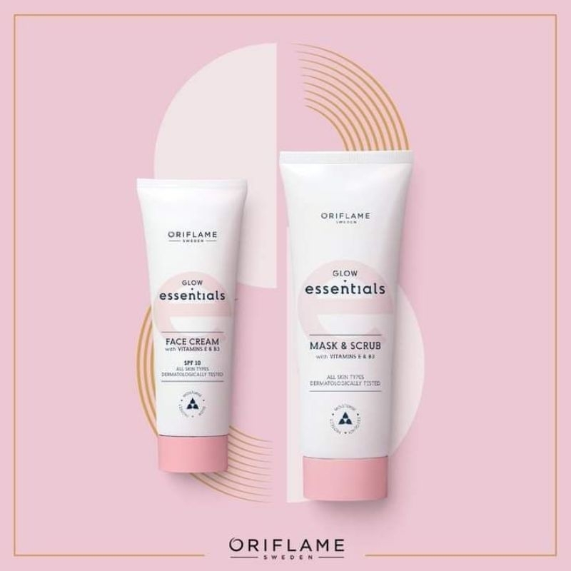 glow essentials face wash / face cream / mask & scrub / body lotion / hand cream glow essentials