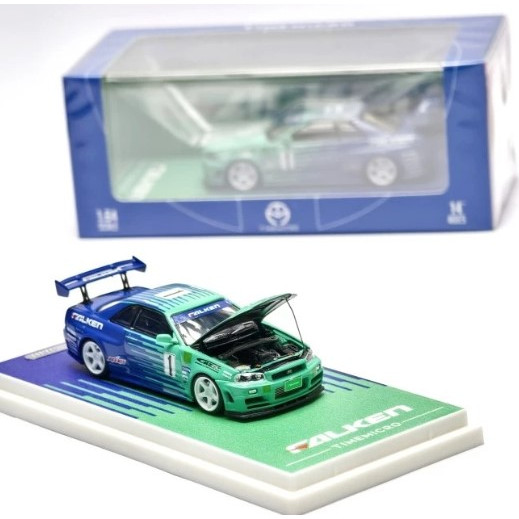 Time Micro 64 Nissan Skyline GTR R34 FALKEN Open Hood