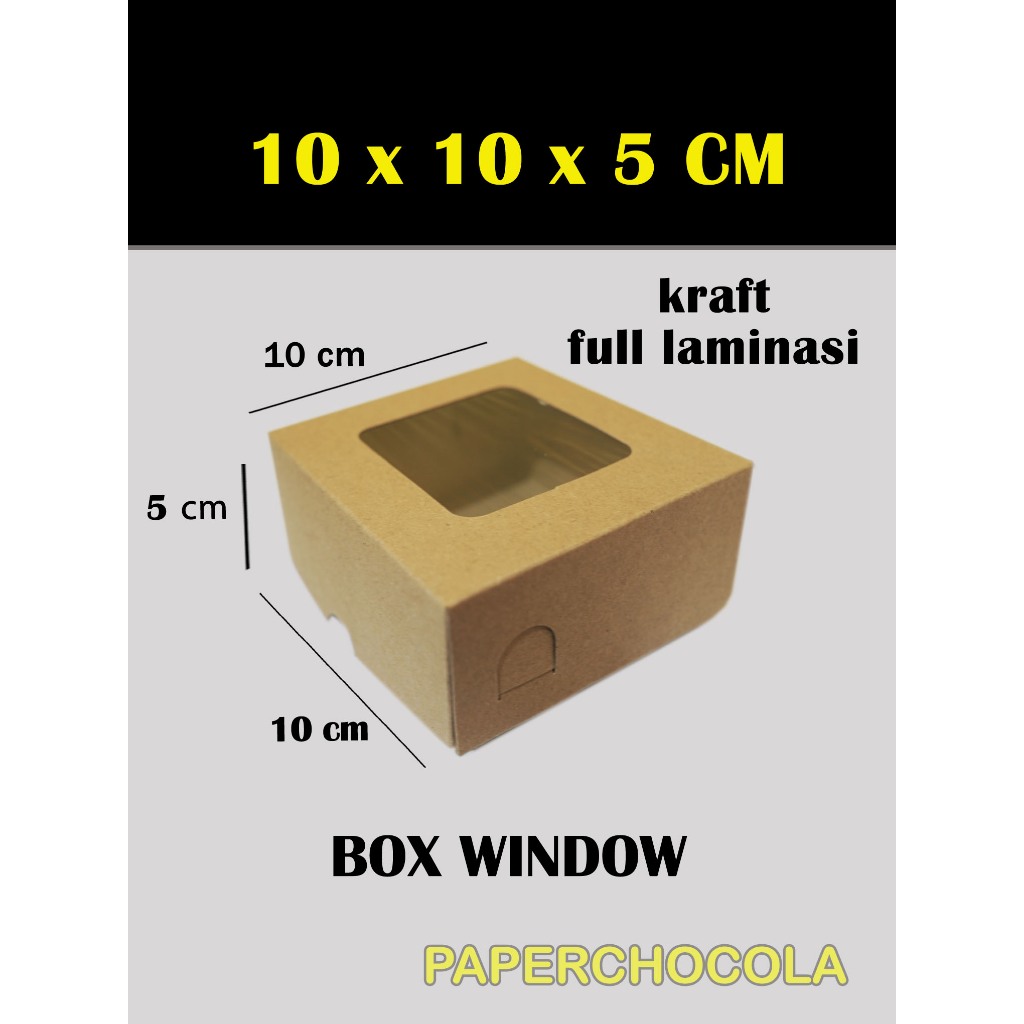 

BOX DONUT ISI 1 10x10x5 JENDELA LAMINASI WINDOW / DUS dimsum