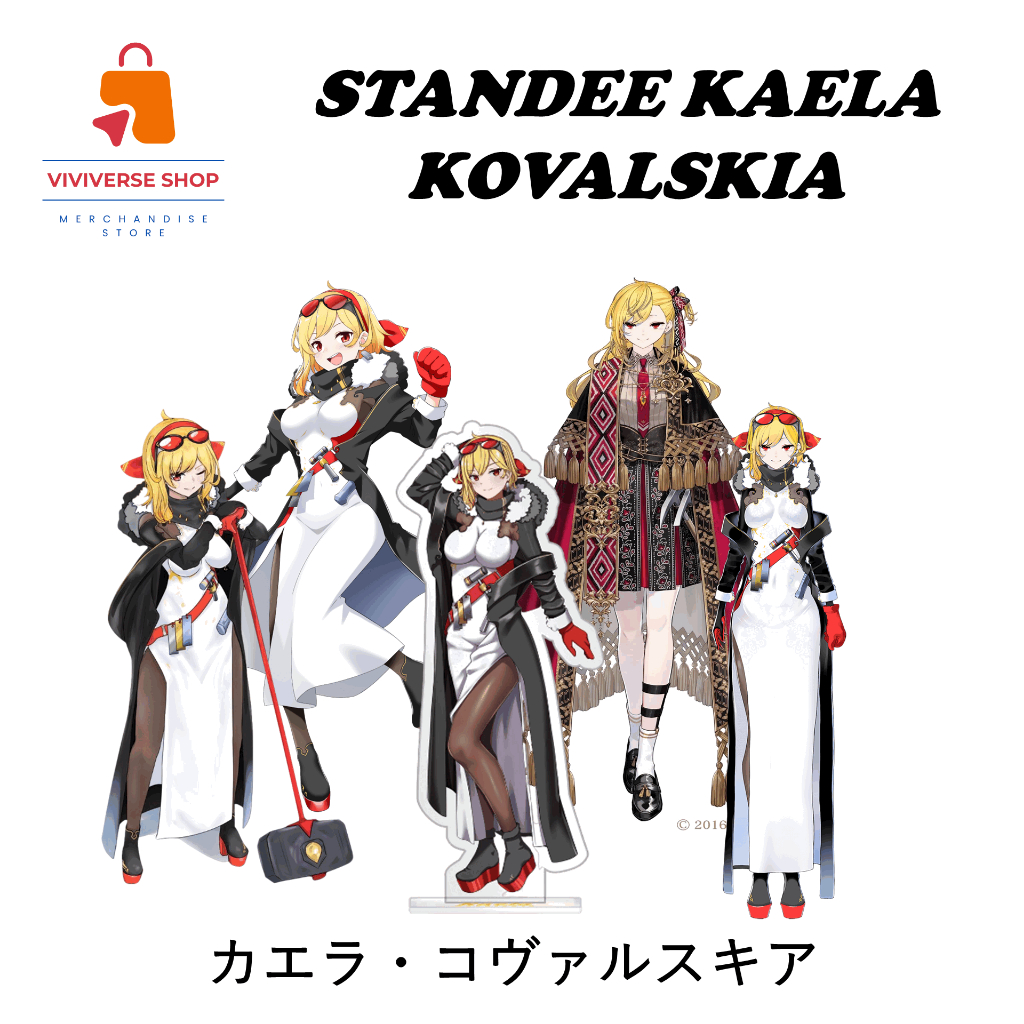 Standee Figure Akrilik Kaela Kovalskia Hololive Indonesia Standing Action figure Acrylic Anime Vtube
