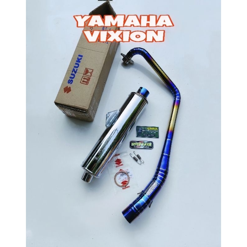 Knalpot /Silincer Satria Fu CBU /ORI Thailand pnp di Yamaha Vixion